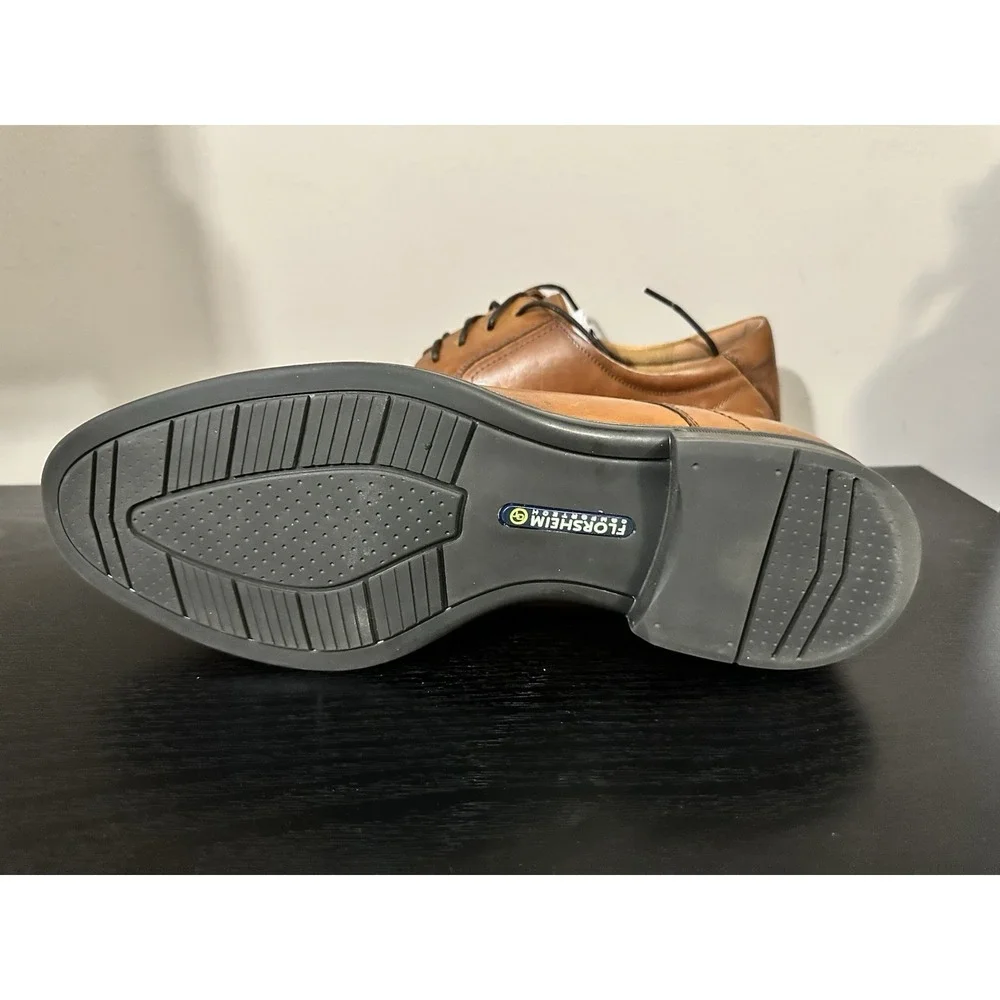 Mens Florsheim Midtown Cap Toe Oxford - Cognac Leather, Size 12 D‎ US 12138 221